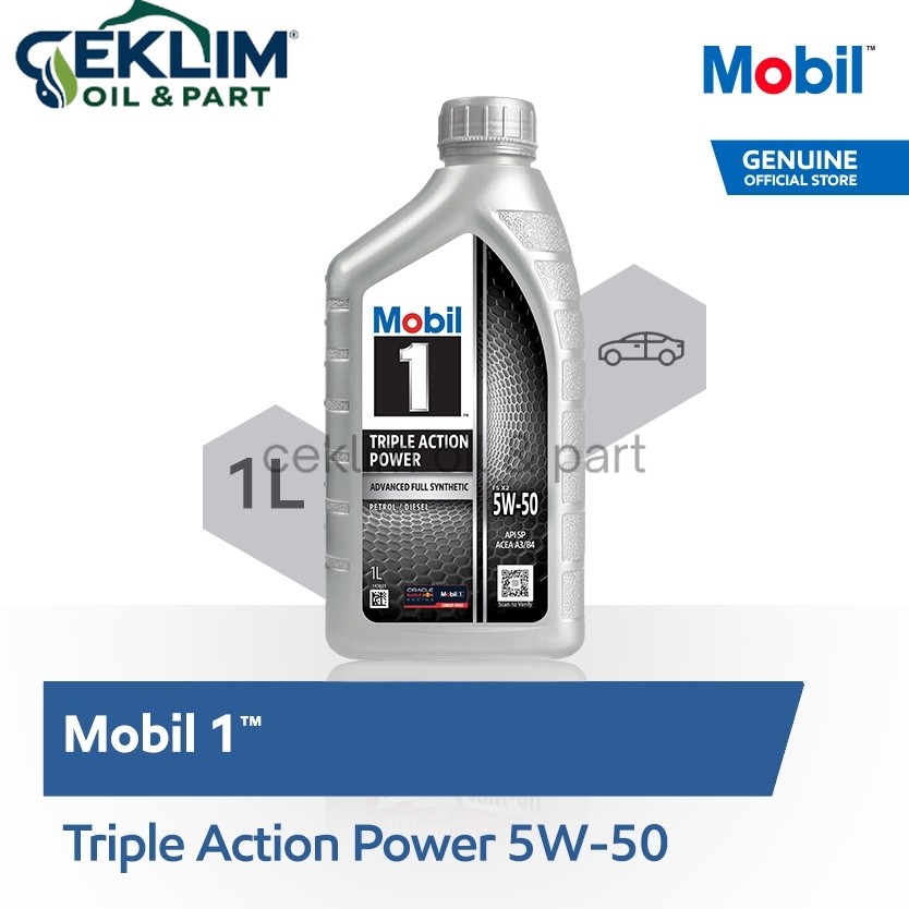 Oli Mesin - Mobil 1 5W-50 (1 liter)