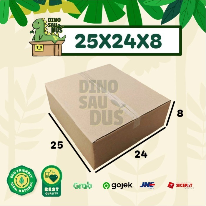 

25x24x8 CM Corrugated Box Packaging KARDUS packing SHEET