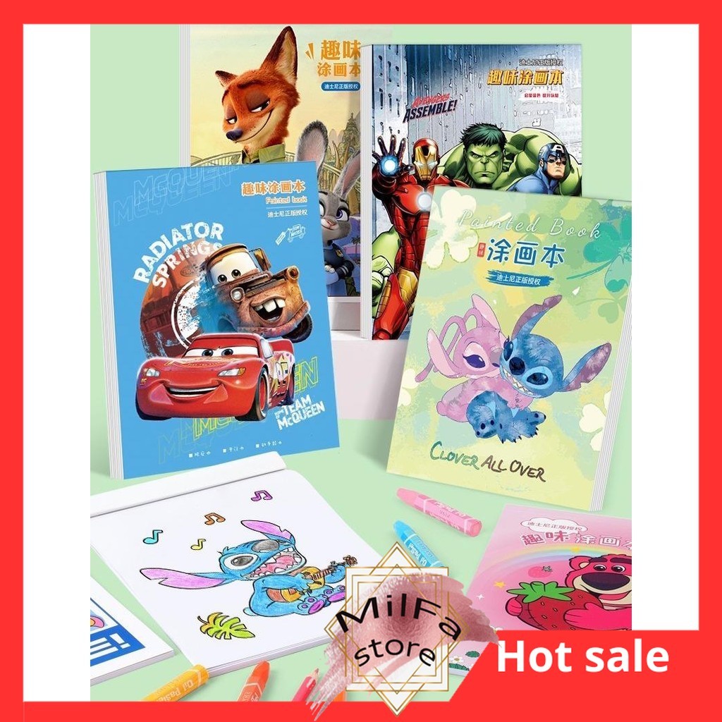 

MF829 Buku Gambar Lucu & Edukatif Mewarnai Karakter Disney