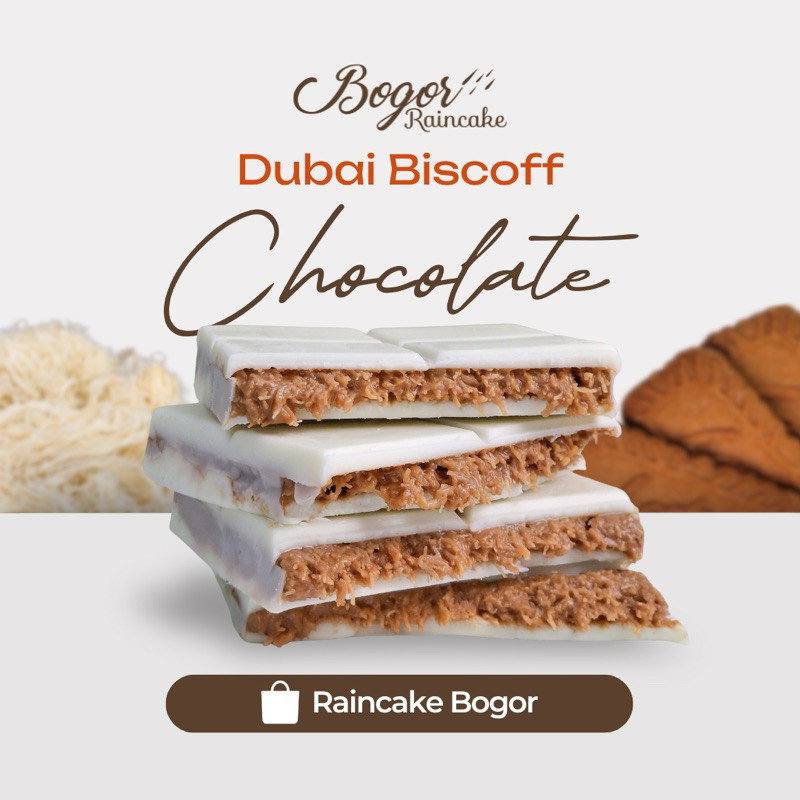 

Bogor Raincake - Dubai Biscoff Large + Free Dubai Hazelnut Large