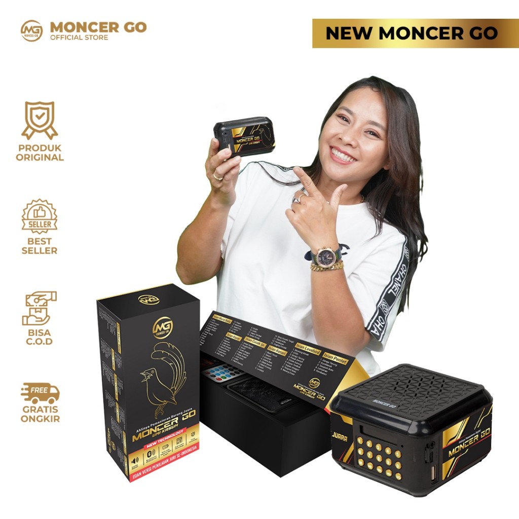 Moncer Go Speaker Masteran Burung Mp3 Isian Semua Jenis Suara Burung Juara BerGaransi Original