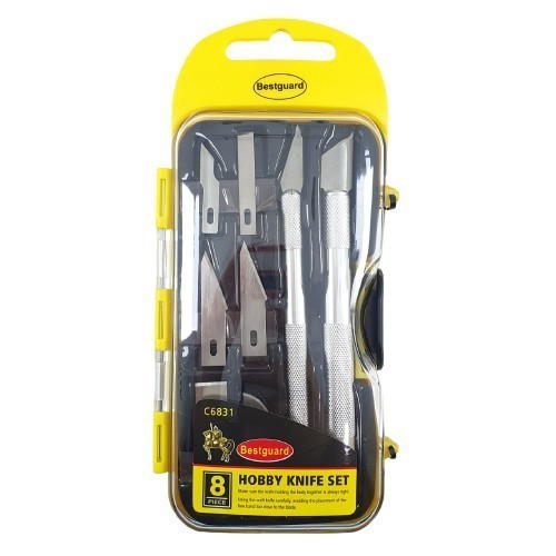 

Pisau Ukir 8pcs Bestguard Hobby Knife Set C6831.Pisau Ukir 8pcs Bestguard Hobby Knife Set C6831