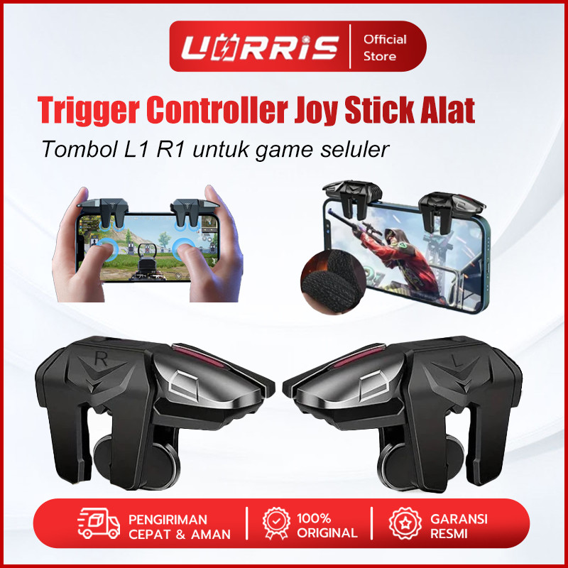 UORRIS G21 Trigger Pubg FF Fps L1 R1 Gaming Six Finger Trigger Gaming