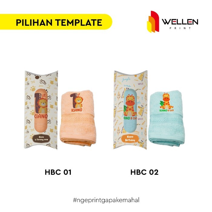 

WELLEN PRINT – Cetak Souvenir Handuk Bordir Custom / Paket Hampers - HBC 01, Handuk Saja