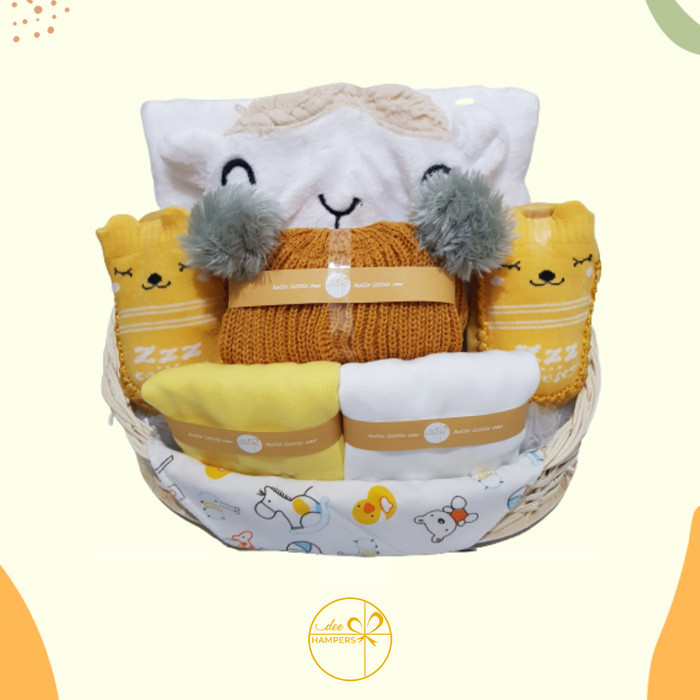 

[Best Seller] Baby Hampers / Kado Kelahiran Bayi / Baby Gift / Baby Warm2 Keranjang - Kuning