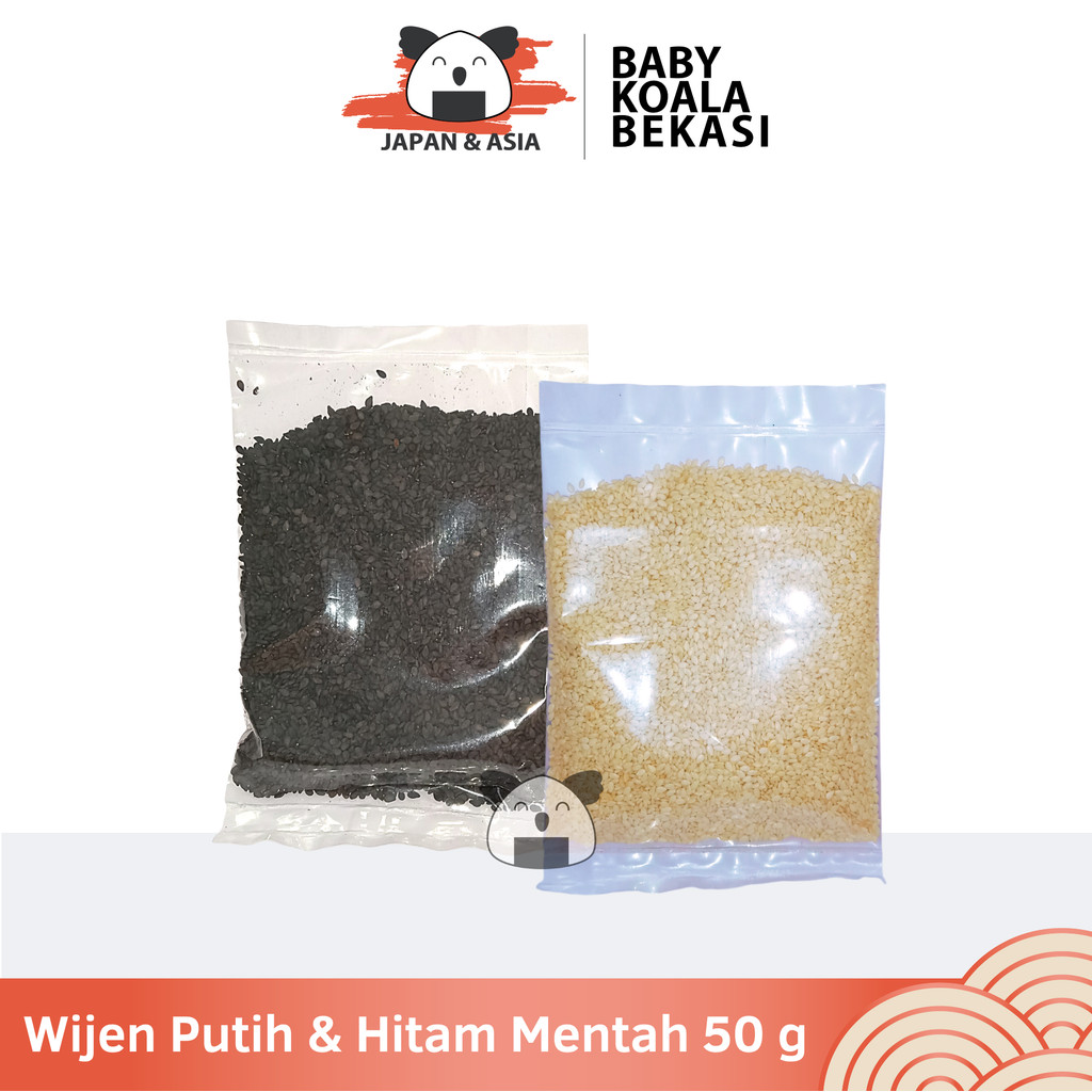 

GOMA SHIRO Biji Wijen Putih & Balck Mentah 50 g │ White Black Sesame Seed -BKS