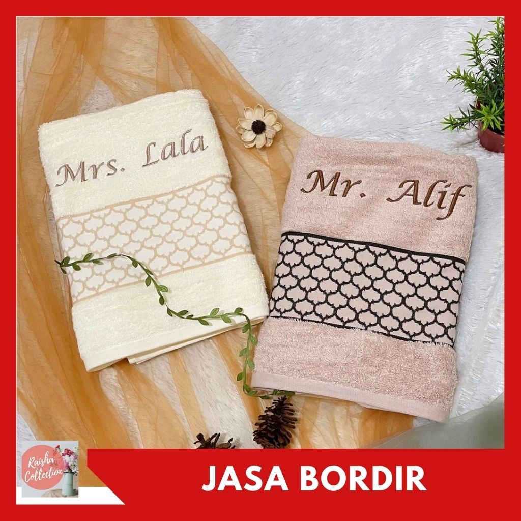 Rc Jasa Bordir Handuk/Bordir Nama/Bordir Gambar