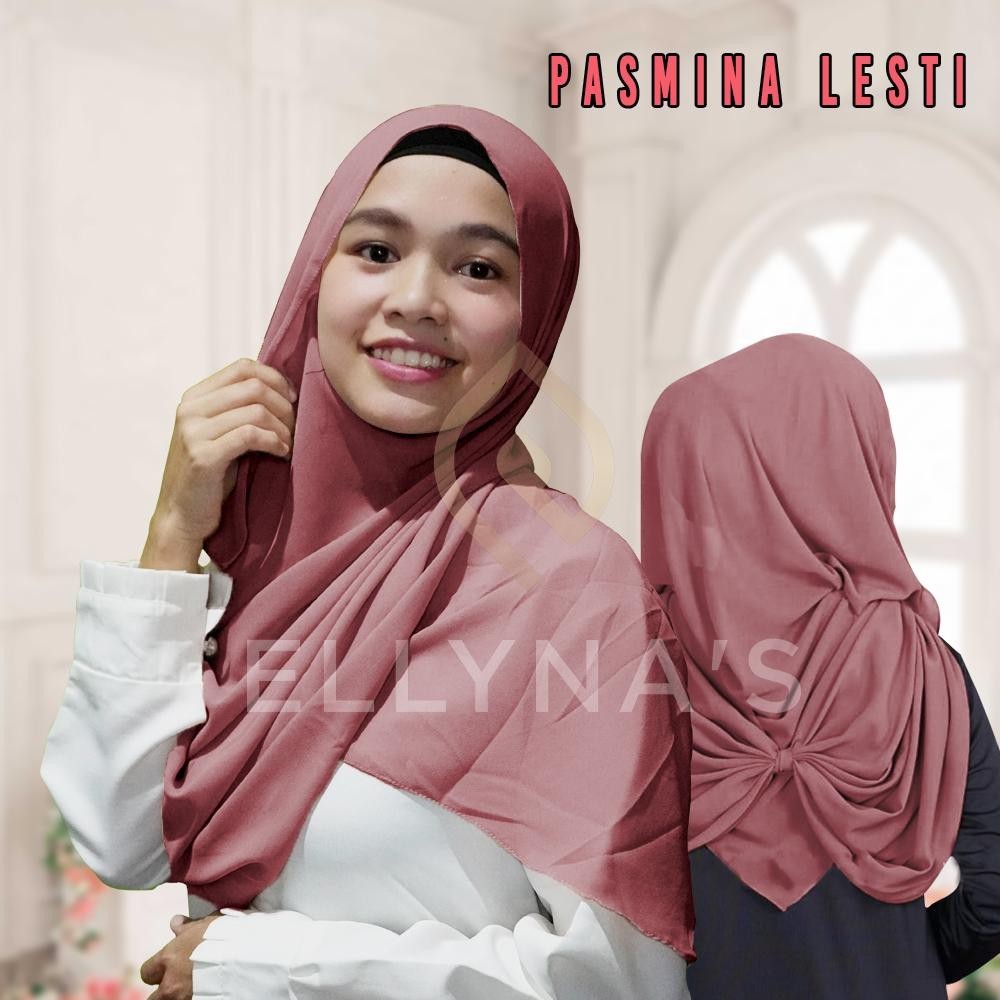Pashmina Lesti 2in1 - Hijab Daily - Hijab Simple - Hijab Instan -HIjab Premium Murah