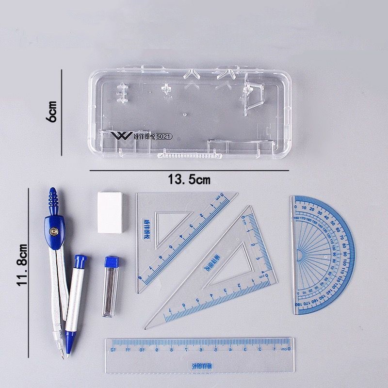 

Set Kompas, Set Penggaris/Penghapus Pensil Mekanis untuk Siswa/Belajar Ujian, Alat Gambar Konstruksi Mekanis Gambar Multifungsi Portabel Profesional, Paket Terjangkau