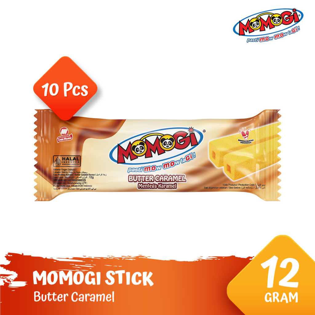 

Momogi Stick Snack Makanan Ringan 12gr - Butter Caramel [1 Box @ 10 Pcs]