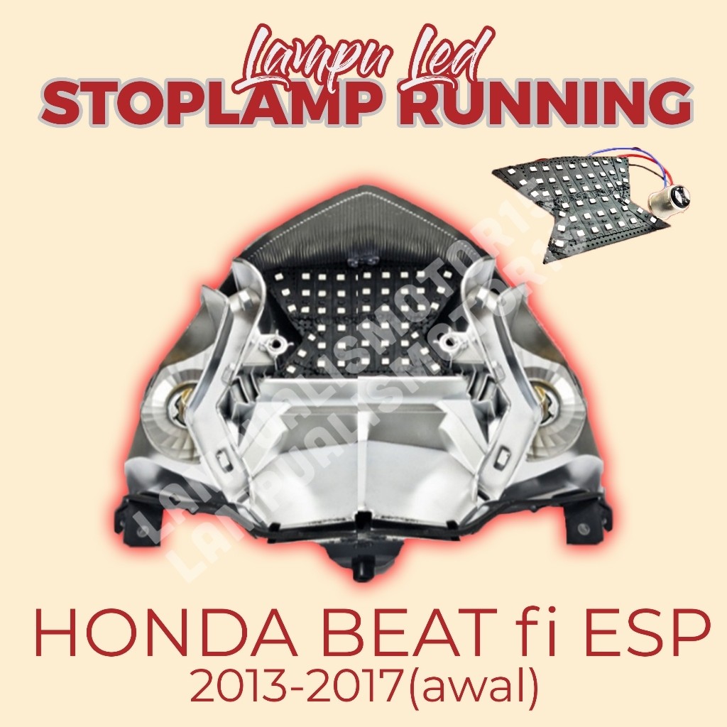 LAMPU STOPLAMP RUNNING BEAT FI ESP  LAMPU REM BELAKANG VARIASI BEAT FI ESP