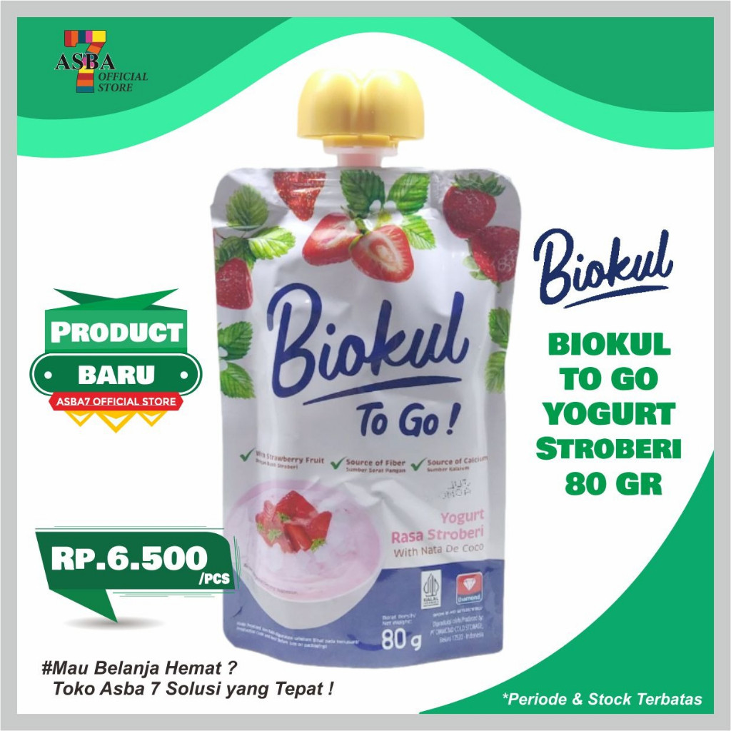 

BIOKUL TO GO YOGURT STROBERI 80 GR