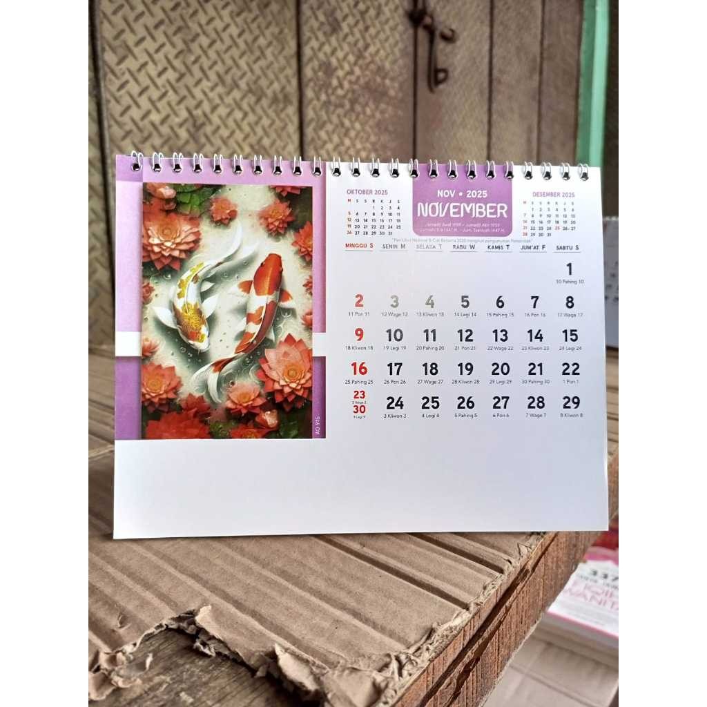 

KALENDER MEJA KALENDER DUDUK TAHUN 2025 MOTIF IKAN AO AS