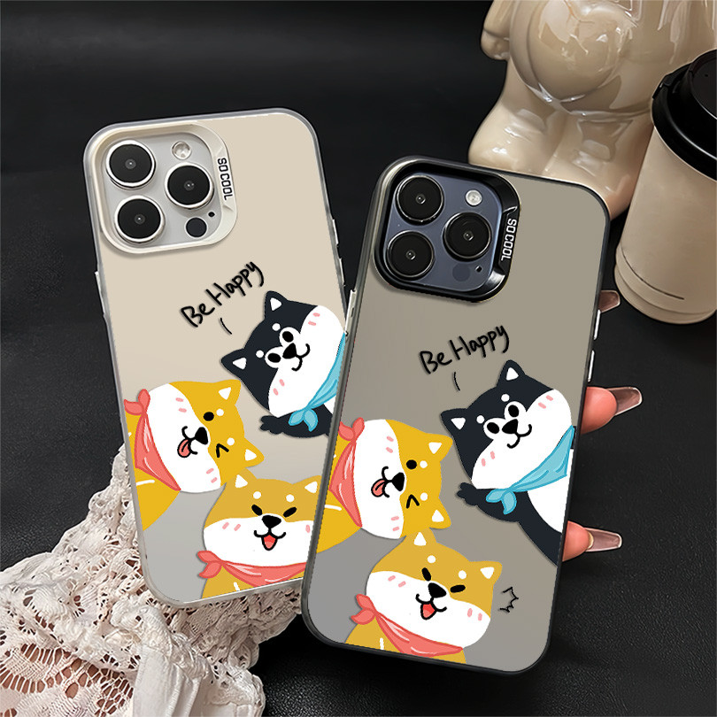 Happy Corgi Premium Matte Hard Case Hp OPPO A60 A16 A58 A18 A54 A15 A57 A15 A92020 A31 A12 A38 A92 A