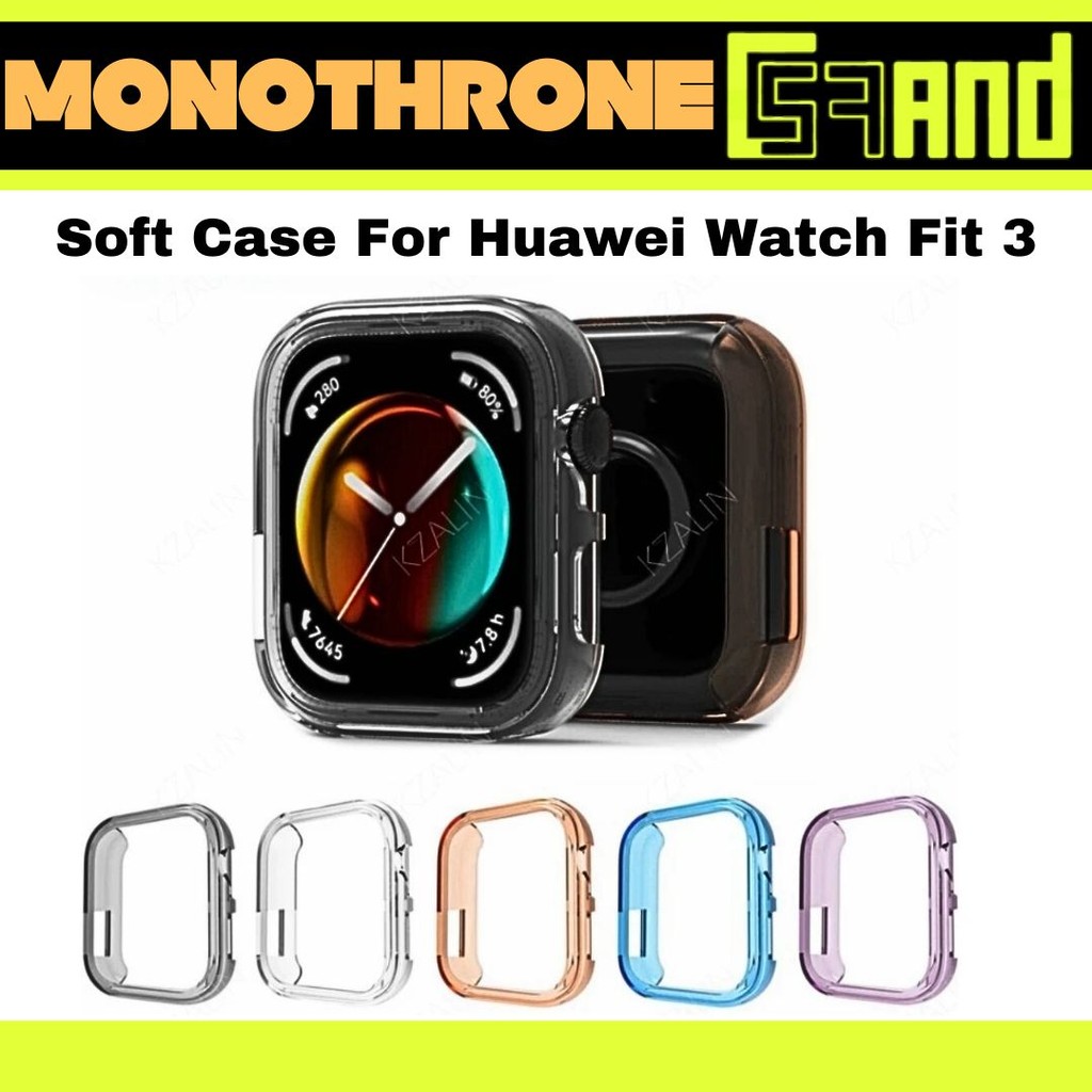 Case Huawei Watch Fit 3 Huawei Fit 3 Soft Case TPU Silicone Huawei Fit 3