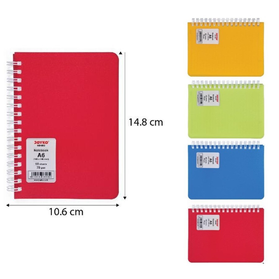

Notebook Joyko spiral NB-665 (A6) / ringbook joyko A6 / buku spiral A6