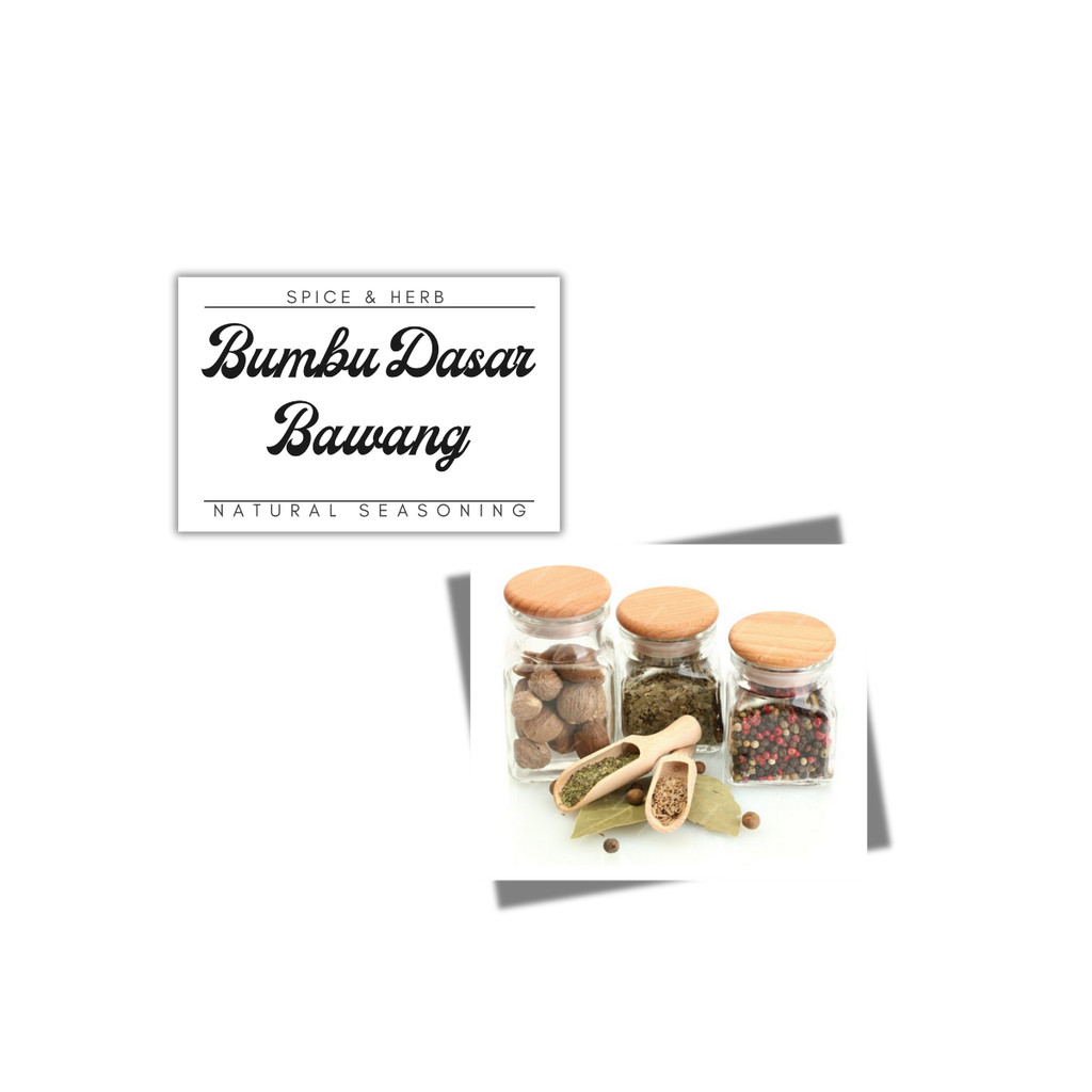 

ELEFANT Label Stiker Bumbu Dapur Custom Bumbu Dasar Vynil Transparan Sticker Warna Botol Rempah Aesthetic Waterproof Tahan Air