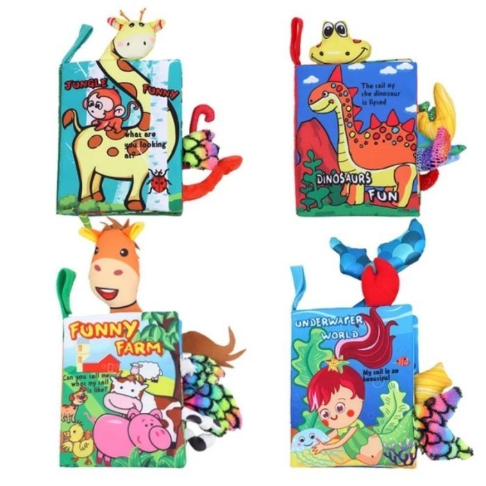 Mainan Edukasi Buku Bantal Bayi Soft Book Gambar Cerita Anak Softbook - #lakarose# Abc