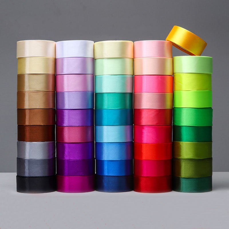 

25 Yards/Roll 4cm Satin Ribbons For Crafts Bow Knot Rose Flower DIY Handmade Gift Wrapping Christmas Wedding Decoration Ribbon