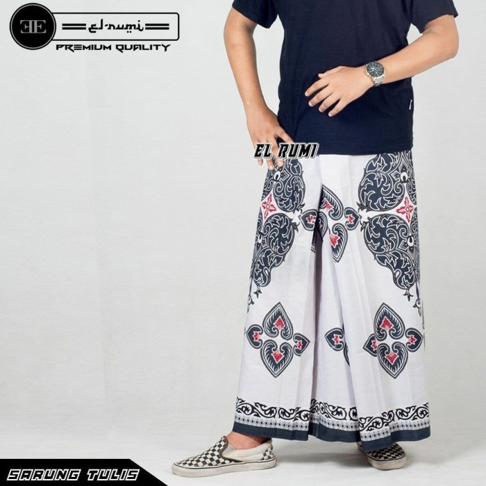 SARUNG TULIS LUKIS PEKALONGAN BATIK ELRUMI SERAGAM HADROH NEW 118 1012