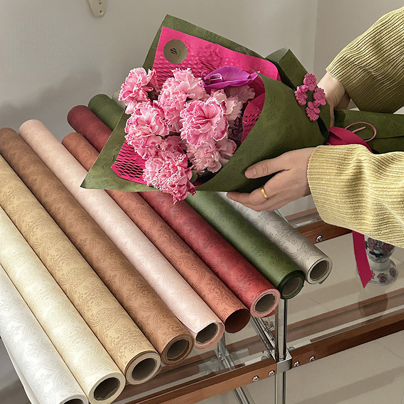 

Baroque Cotton Paper Flower Bouquets Flower Wrapping Gift Packaging Decoration Flower Shop Handmade DIY Floral Materials