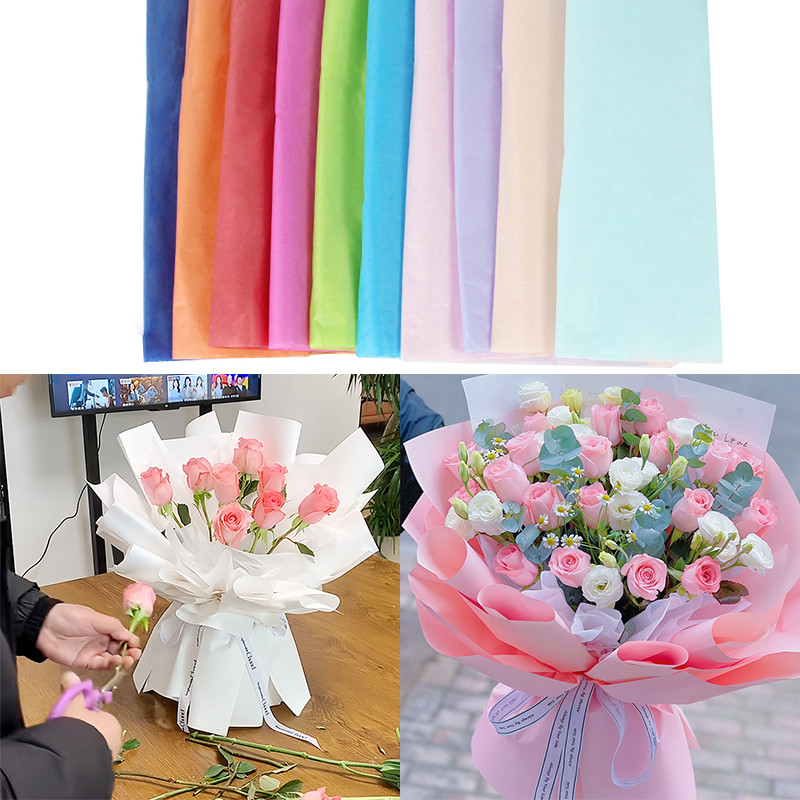 

10sheets/Bag Flower Box Hand Bouquet Flower Packaging Flower Wrapping Paper Cones Small Flower Tube Floral Bouquet Packaging