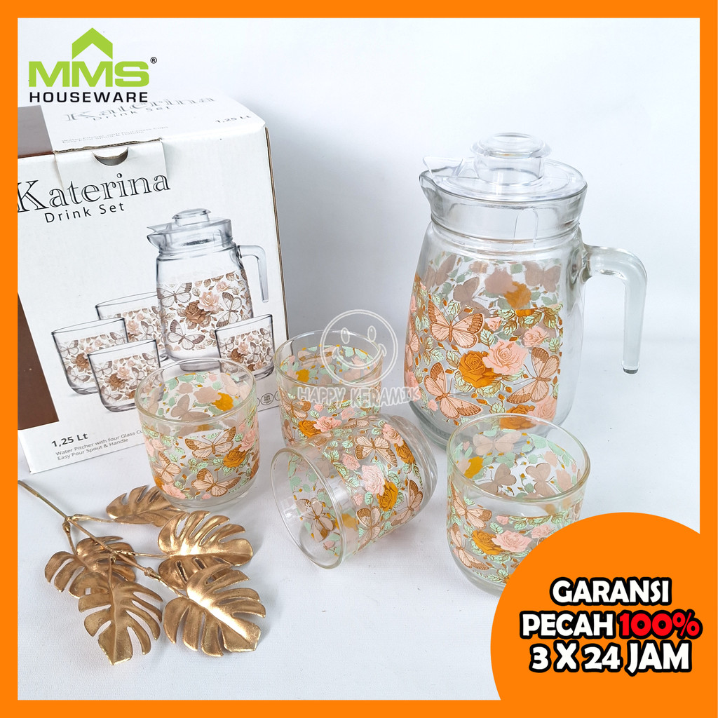 MMS Drink Set KATERINA Pitcher Set Teko Beranak Teko Aesthecthic 5Pcs