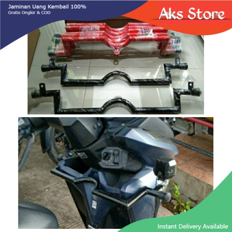 AKS - Crashbar Vario 125 dan Vario 150 New Old Dudukan lampu Vario