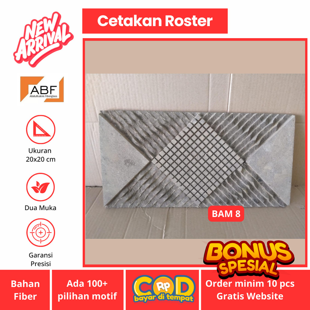 cetakan 3d 20x40 cm / wall moulding / moulding wallpaper / cetakan batu alam dinding bahan fiber