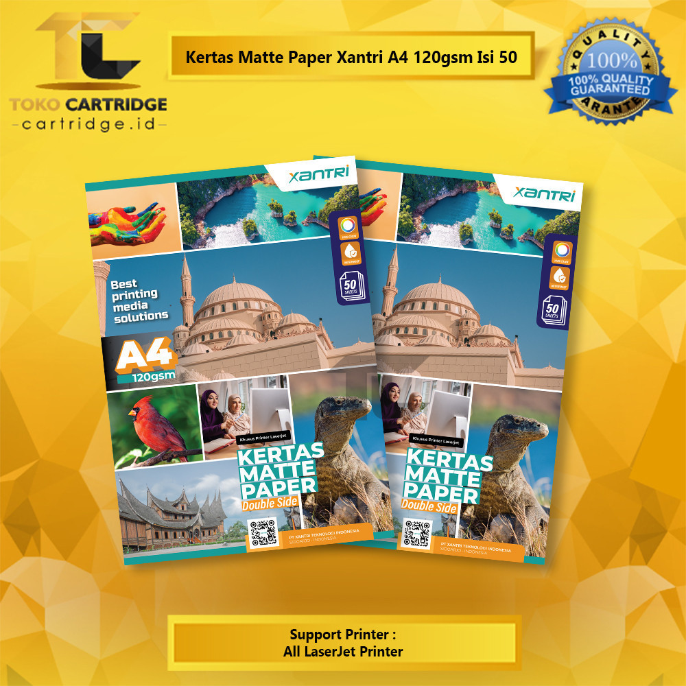 

Kertas Brosur Matte Art Paper Double Side A4 120 gsm 50 lbr Doff Mate Kertas Art Karton