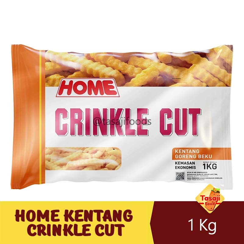 Home Kentang Goreng Crinkle Cut 1 Kg - Frozen