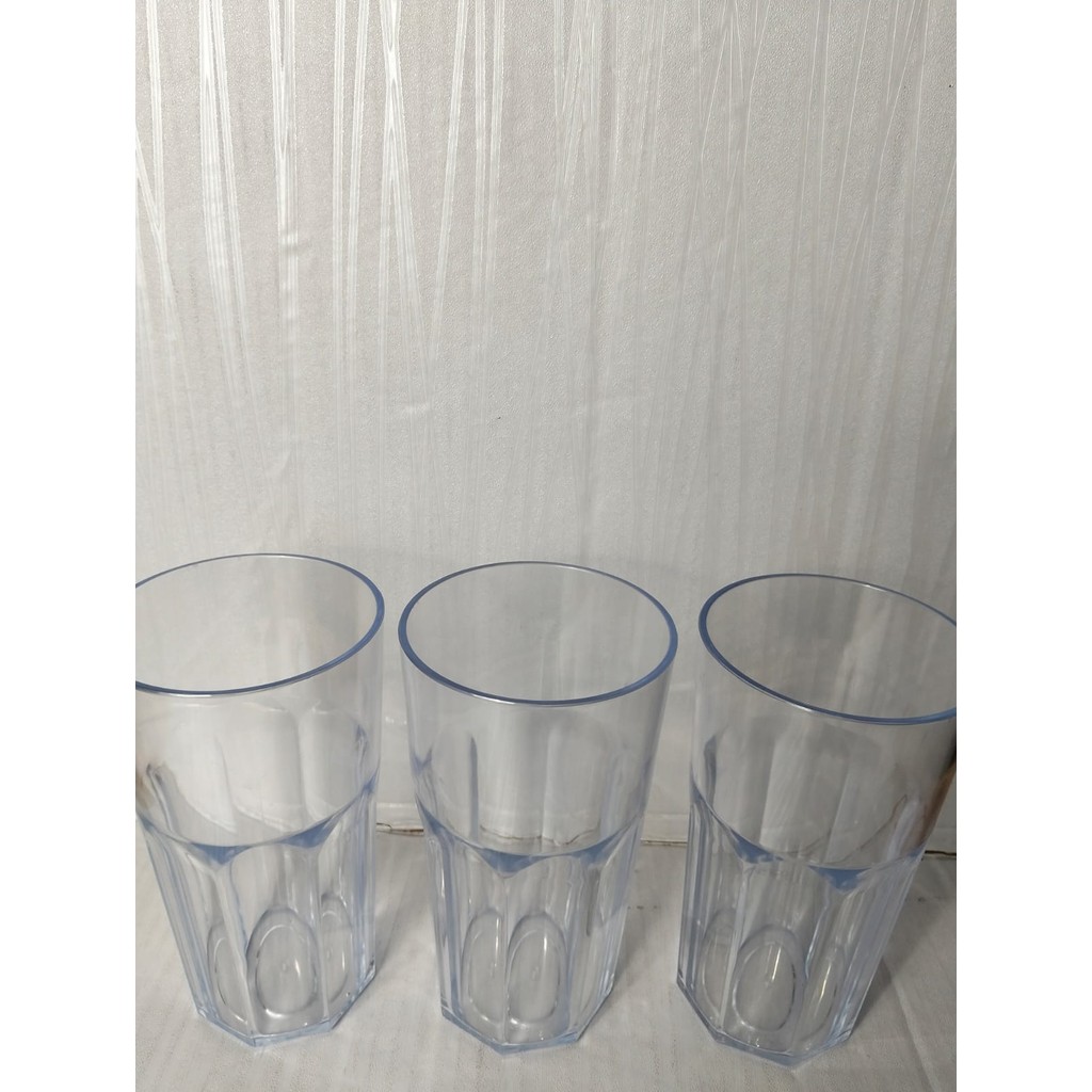 Gelas Mutiara Plastik 209 Plastik Bening / Gelas Bening Plastik / Gelas Es Teh Jus Air Gelas Minum