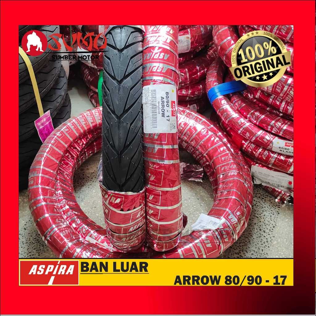 BAN LUAR ARROW 80/90-17 RING 17 ORIGINAL ASPIRA ASTRA
