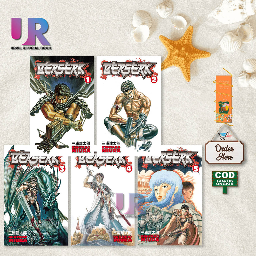 Komik Berserk | 42 book series | By Kentaro Miura (English)
