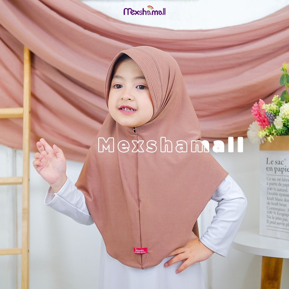 Bergo Instan Jersey Anak I Hijab Anak Jersey Premium Jilbab Anak Pinguin Sakinah By Shamira bahan ad