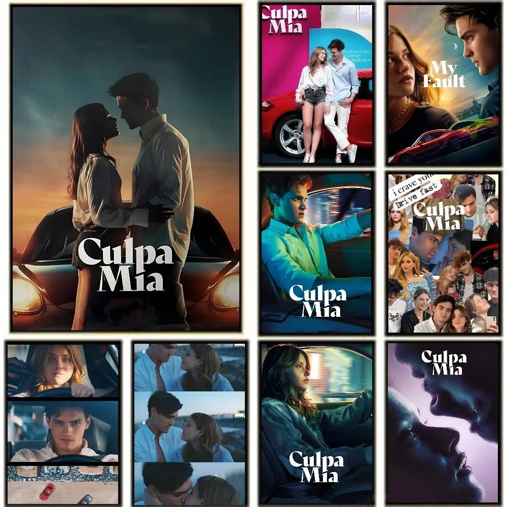 1PC My Fault Culpa Mia 2023 Movie Poster Paper Print Home Living Room Bedroom Entrance Bar Restauran