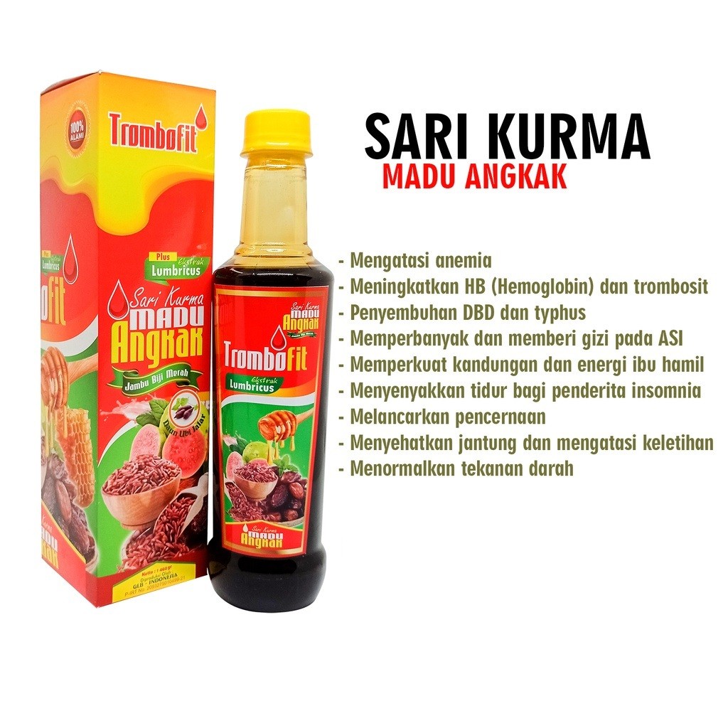 

SARI KURMA MADU ANGKAK TROMBOFIT 470gr