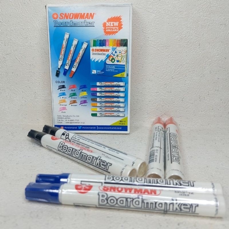 

Spidol papan tulis snowman whiteboard BG-12/SATUAN