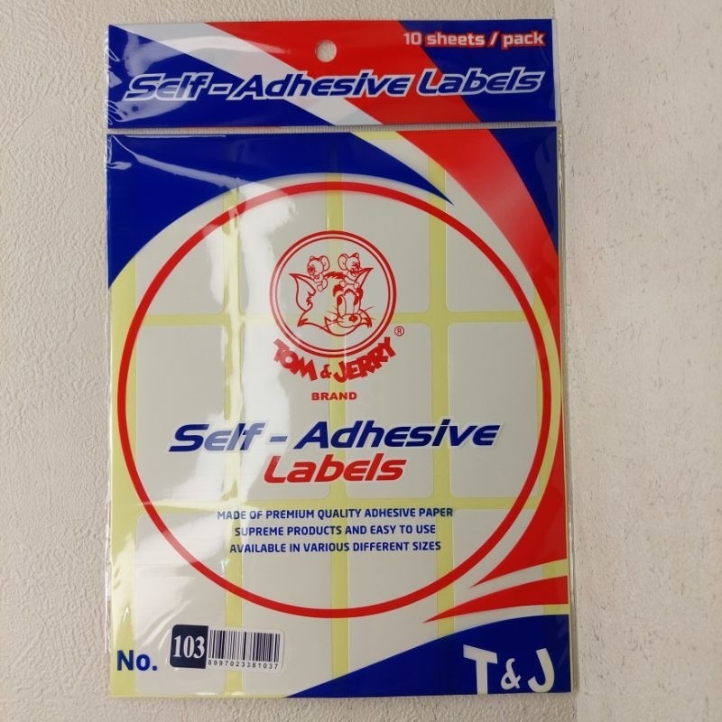 

STIKER LABEL TOM AND JERRY NO. 103 /PERPAK