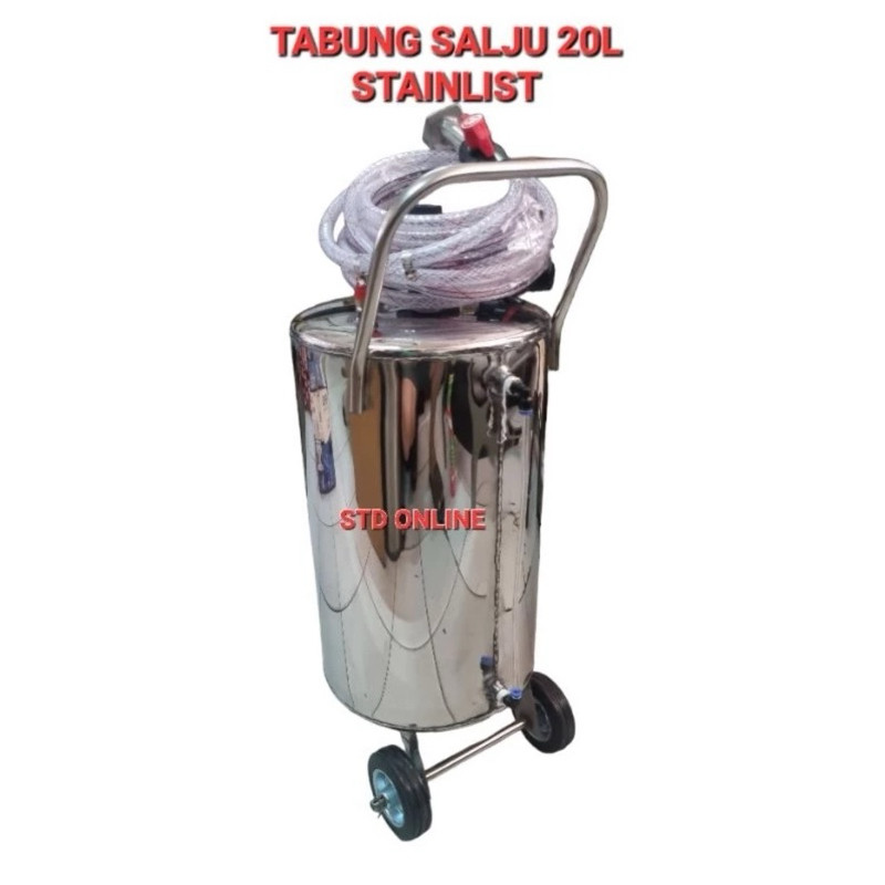 TABUNG SALJU 20LITER STAINLIST SNOWASH BIKIN SALJU