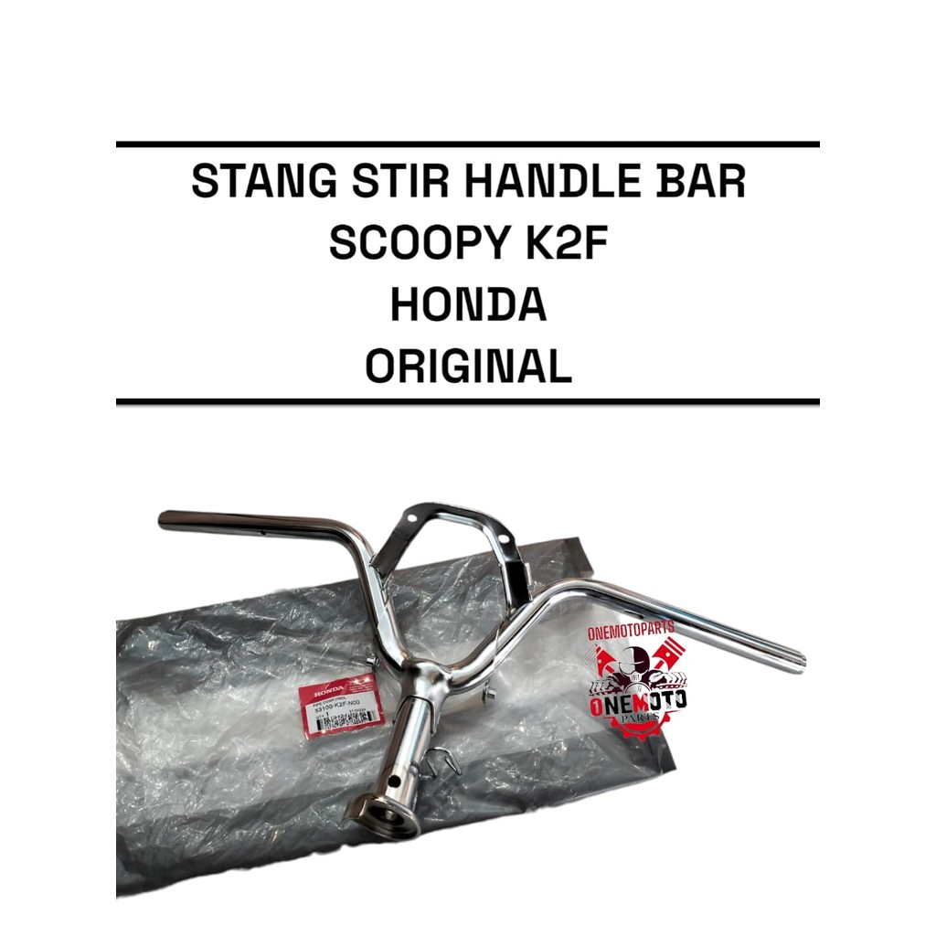 STANG STIR HANDLE BAR SCOOPY K2F HONDA 53100-K2F-N00 ORIGINAL