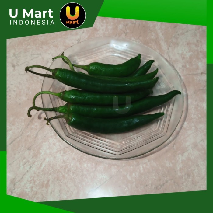 

U Mart - Cabai Hijau Besar 250 gram - Cabe Ijo Gede 250 gram