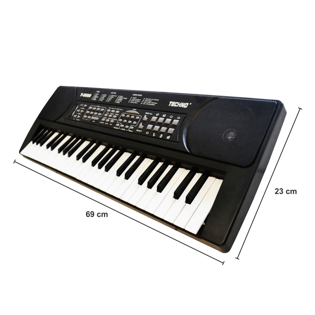 Techno T-5000 Hitam Alat Musik Keyboard Techno Keyboard