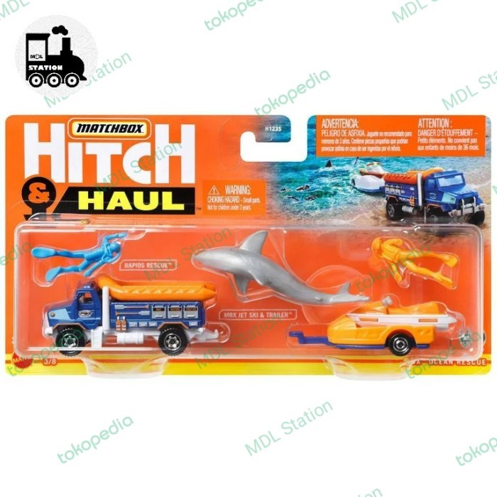 EF90 Matchbox Hitch & Haul - MBX Ocean Rescue Set