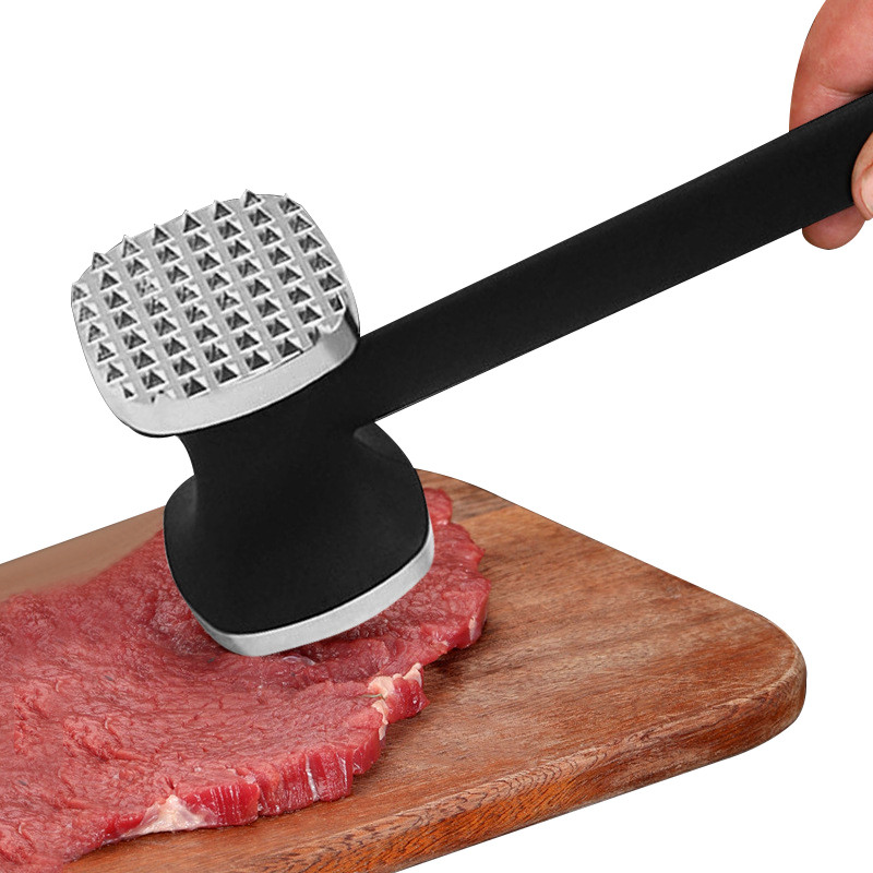 Meat Tenderizer Tool Dual-Sided Kitchen Steak Hammer Mallet With Comfort Grip Handle Sturdy Meat Mal