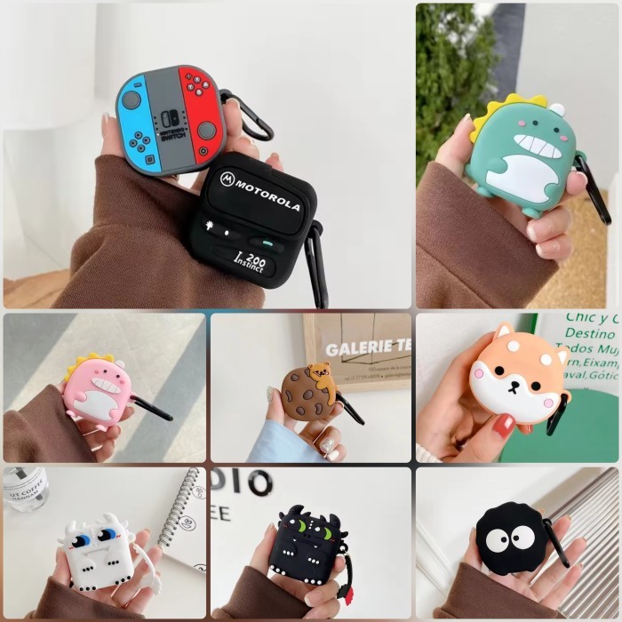 Casing Case QCY T13 TWS Wireless Earphone Case Cover Pouch Silicone Lucu