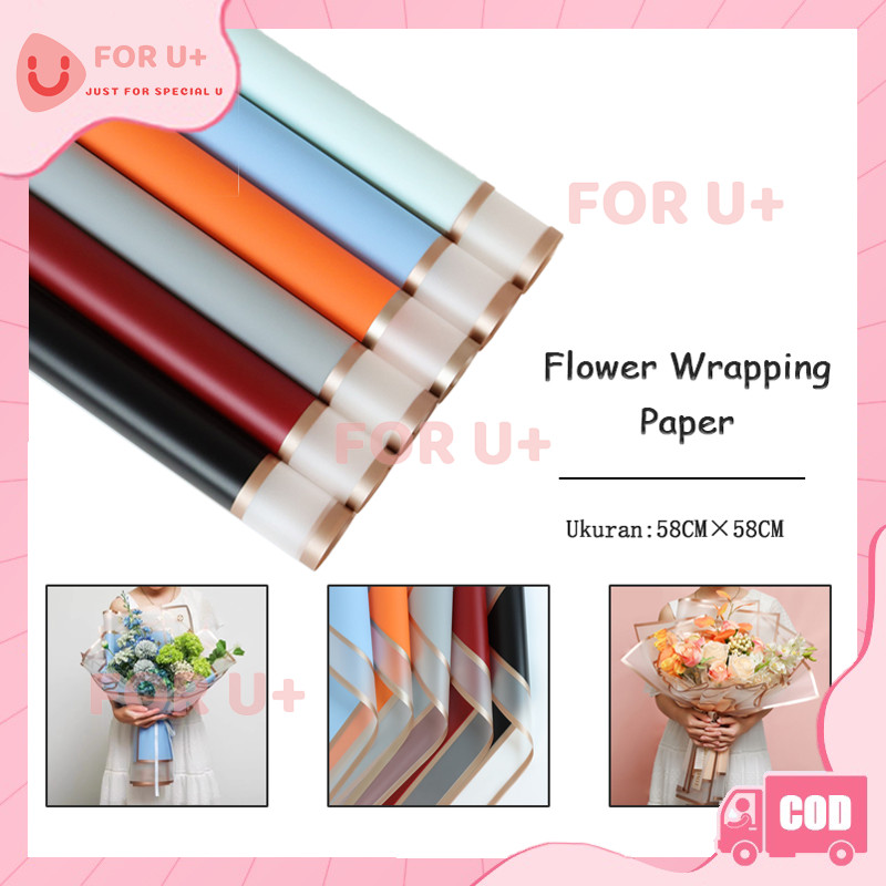 

Kertas Bunga Buket List Gold Emas Cellophane / Flower Wrapping Paper