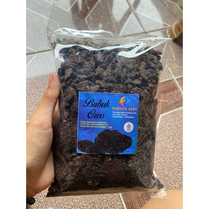 

BUBUK COOKIES CRUMB 1 KG BISKUIT HITAM ORIGINAL KUALITAS PREMIUM