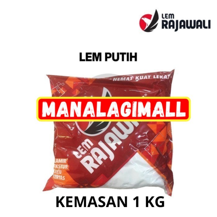 

RAJAWALI LEM PUTIH 1 KILO 1 KG PEREKAT MATERIAL KERTAS KARTON BANGUNAN