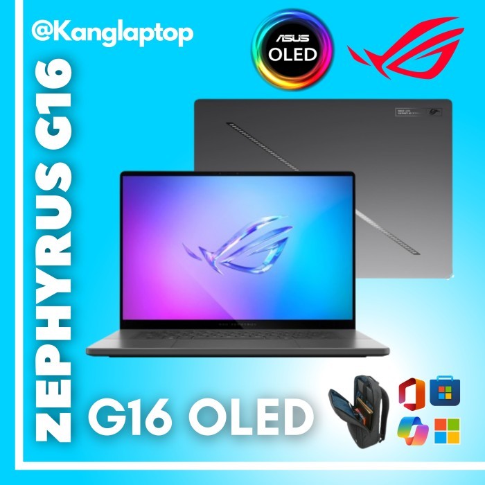 ROG Zephyrus G16 Oled ULTRA 9 185H RTX 4060 8GB 16.0 NEBULA 2.5K 240HZ - UNIT AJA, NON BAG
